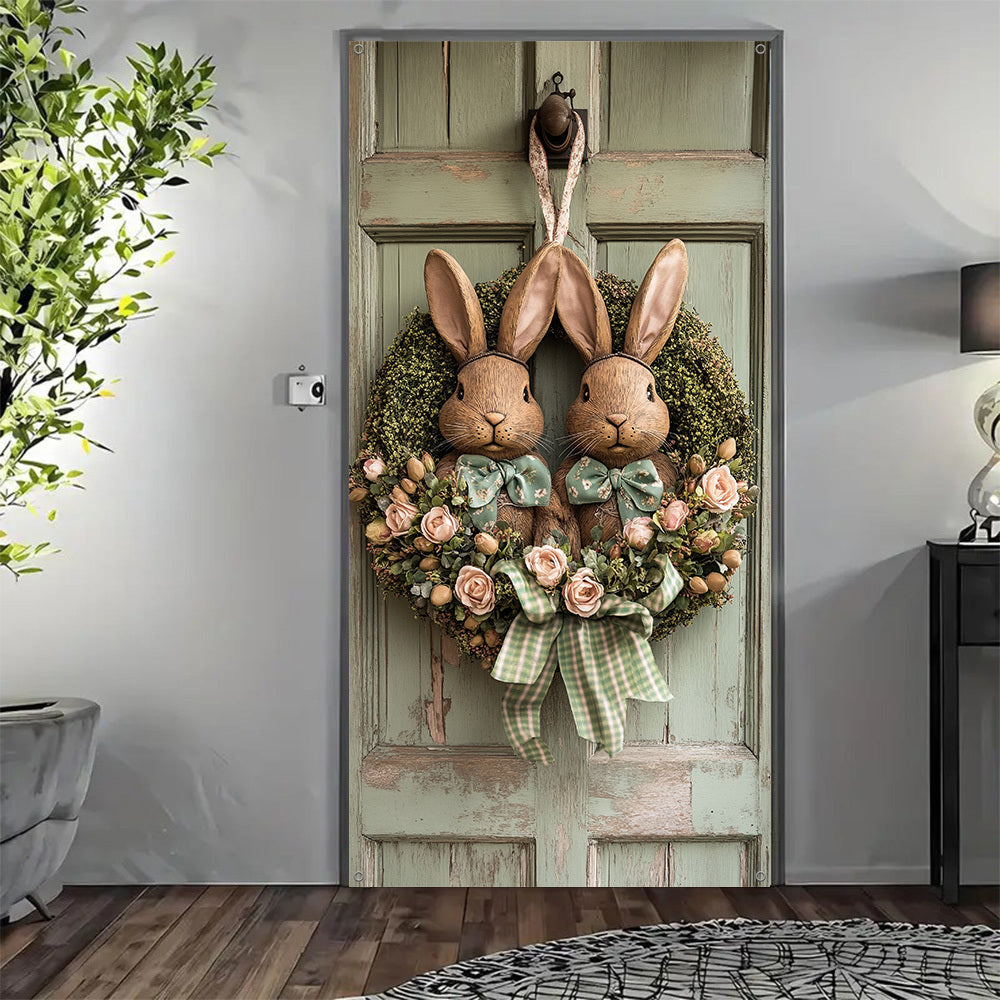 Indoor Decoration Festive Easter Bunny Wreath