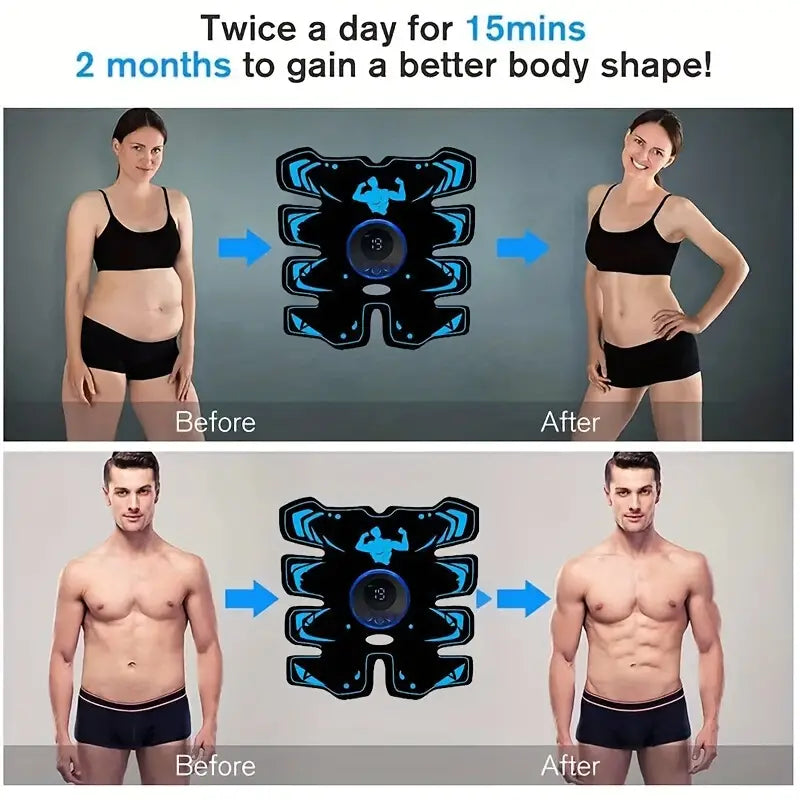 Abdominal Muscle Stimulator Trainer with 6 Modes and 19 Intensity Levels