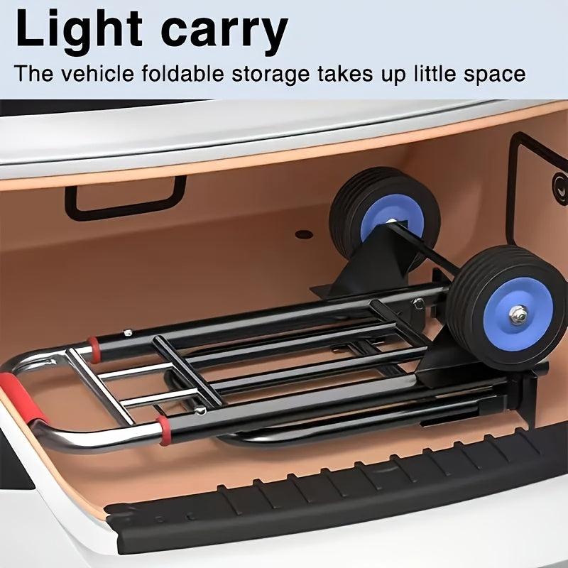 Foldable Hand Truck Cart with Adjustable Height