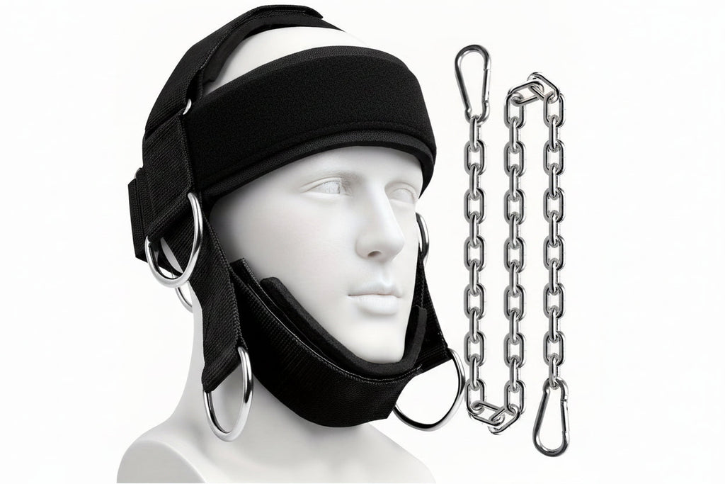 Neck Harness Weight Lifter – Adjustable Neck Strength Trainer with Steel Chain