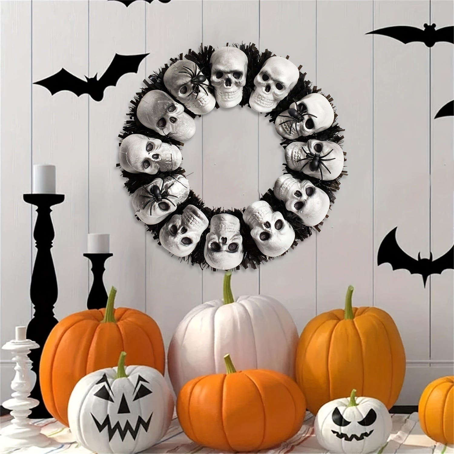 Halloween Skull Garland Wall Hanging Decoration