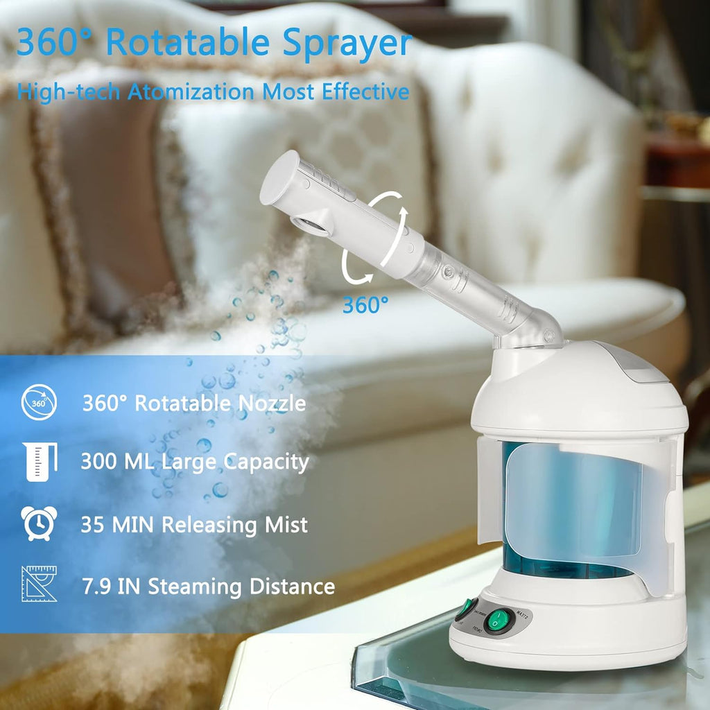 Portable Facial Steamer- Face Mist Spray, Professional Ionic Technology(UK PLUG)