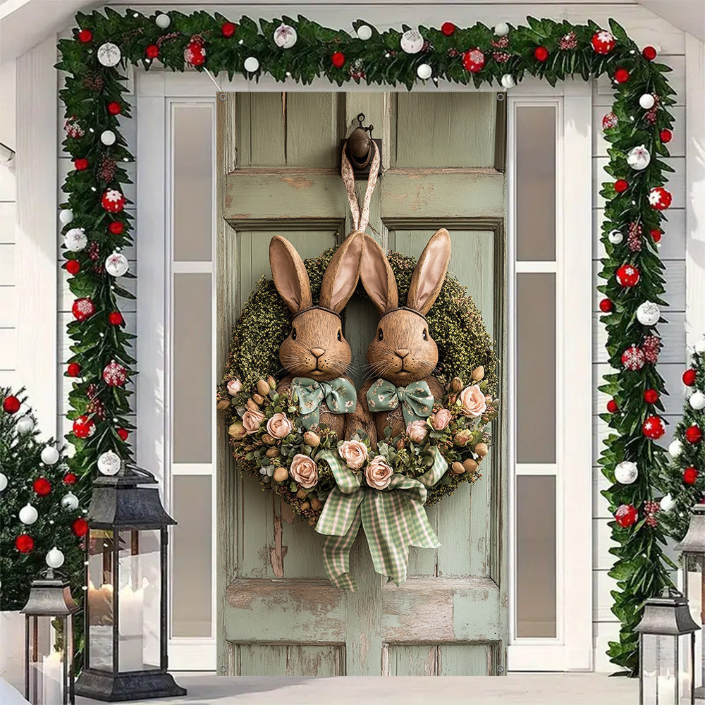 Indoor Decoration Festive Easter Bunny Wreath
