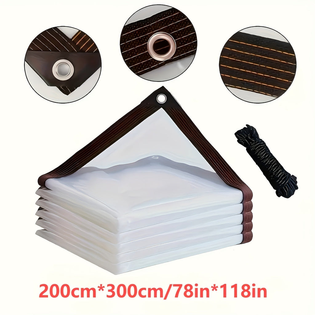 Transparent PVC Waterproof Tarpaulin for Outdoor Protection