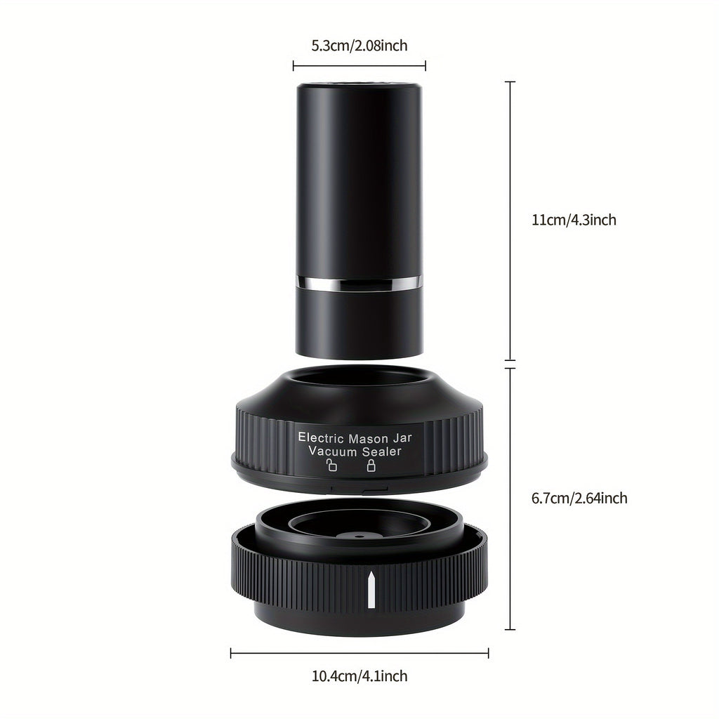 Mason Jar Rechargeable Vacuum Sealer Kit (30-in-1)