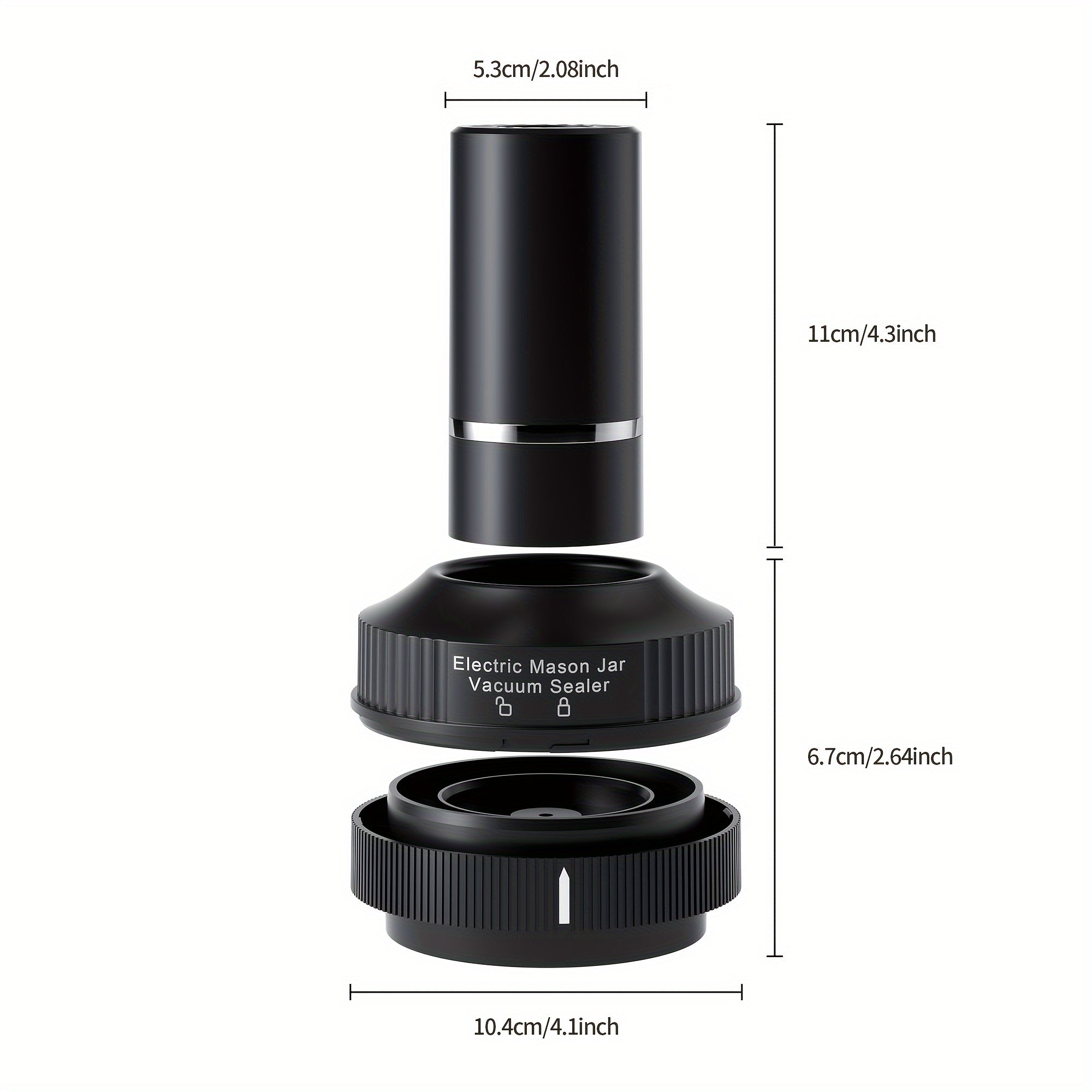 Mason Jar Rechargeable Vacuum Sealer Kit (30-in-1)