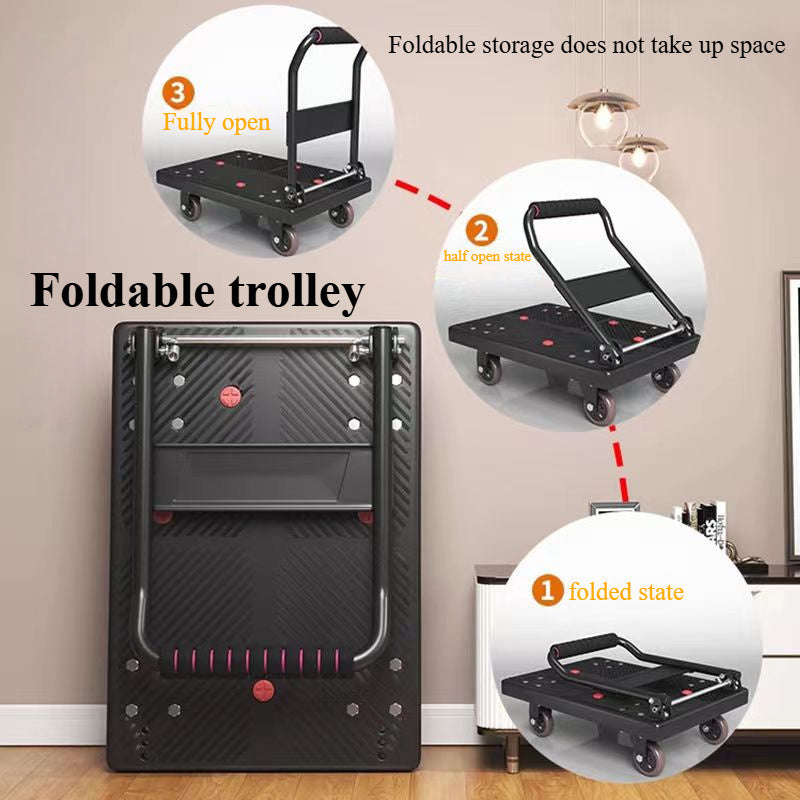 Hand Truck Folding Trolley Cart with Wheels