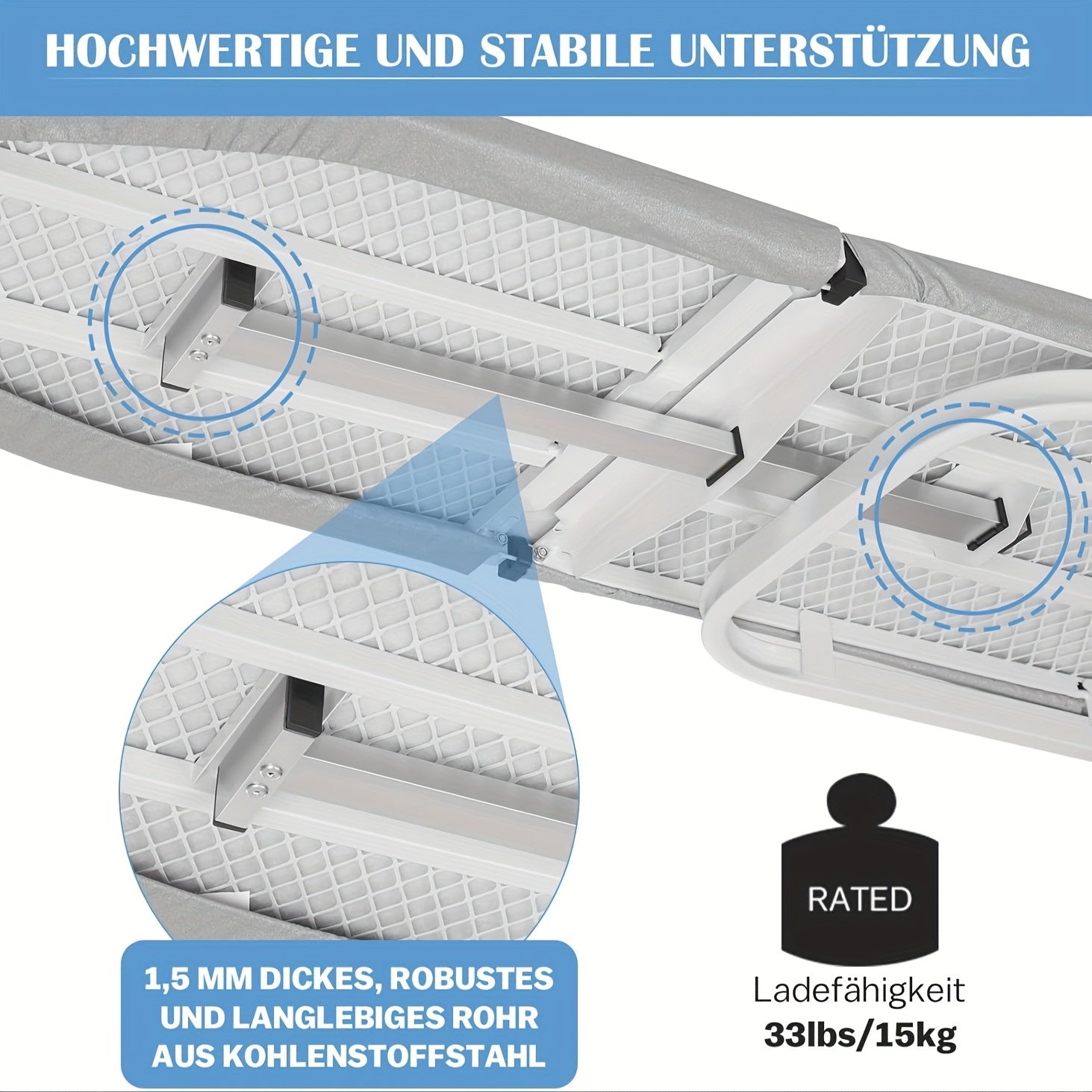 Wall-Mounted Foldable Ironing Board