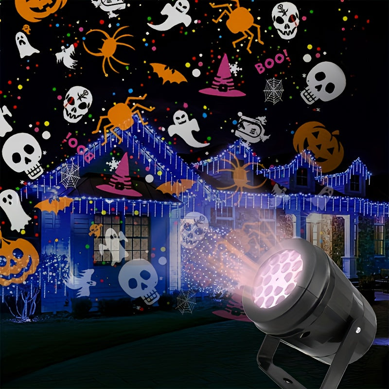 RGB LED Halloween Projector Light Motion Effects (16-in-1)