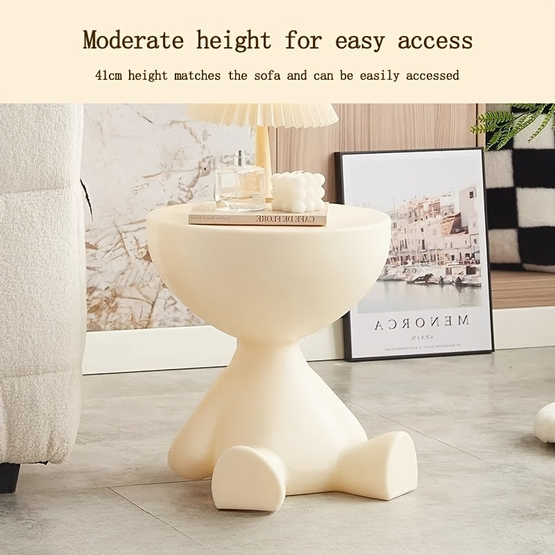 Side Table With Removable Tray & Storage