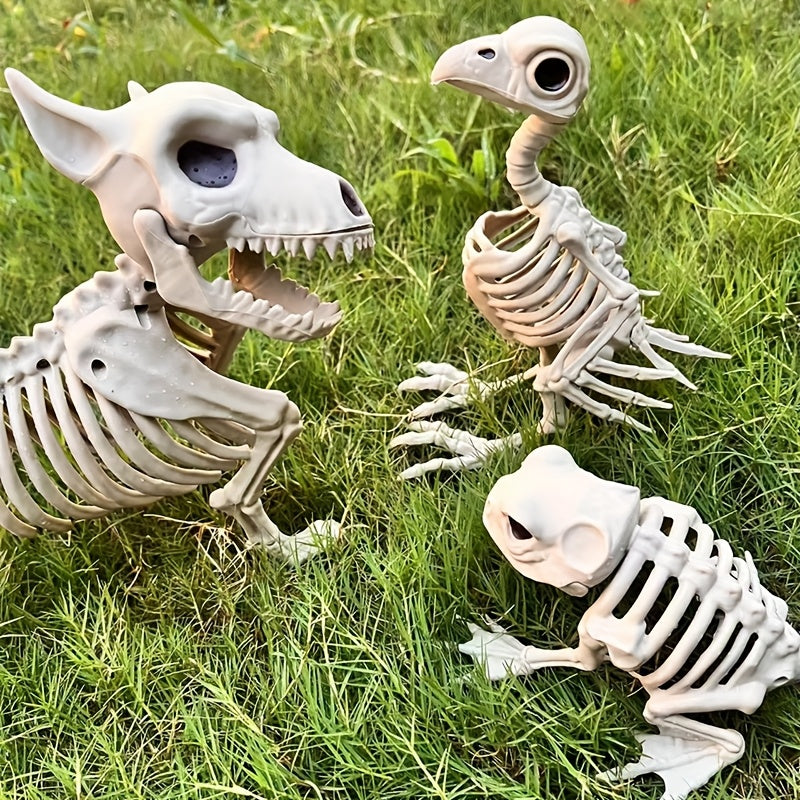 Halloween Poseable Skeleton Animal Set (3pcs)