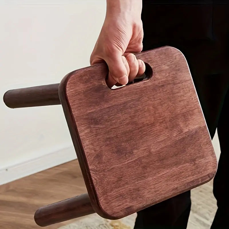 Handcrafted Walnut Photography Stool - Charming Creative Posing Prop