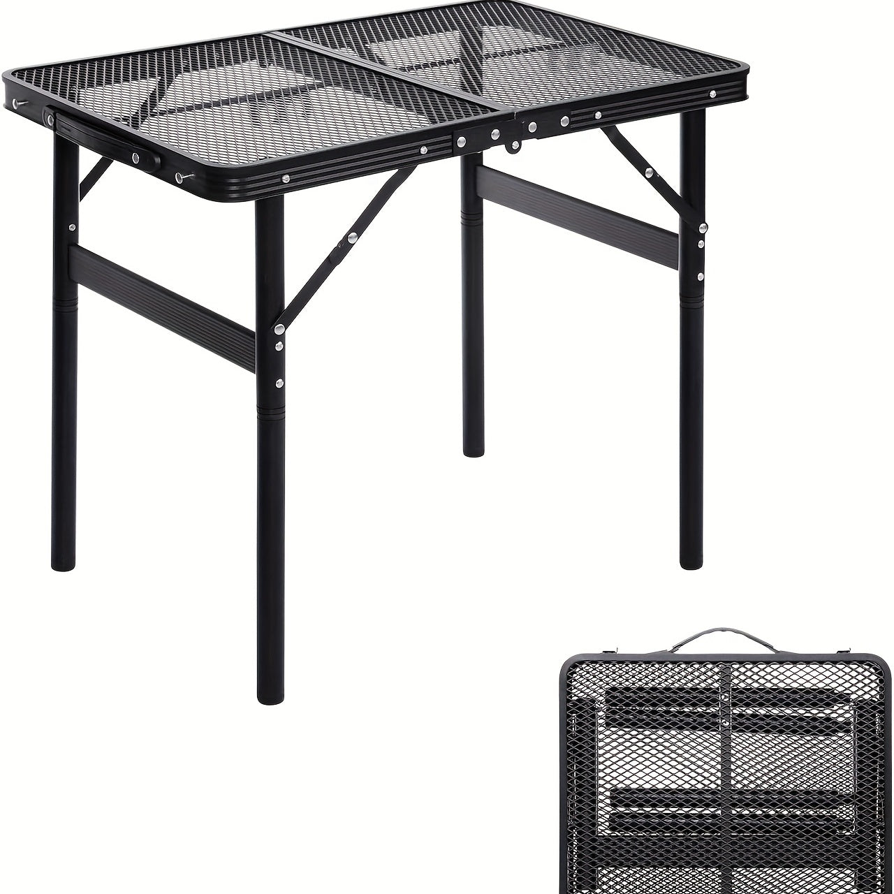Folding Table with Adjustable Height
