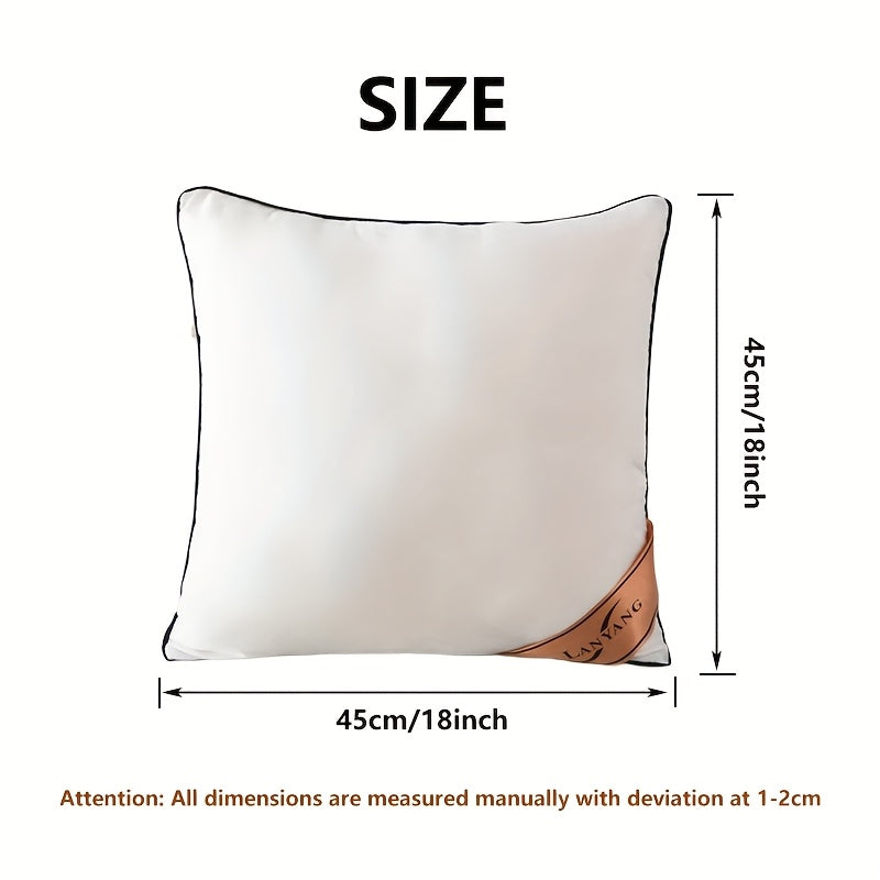 High-Rebound White Throw Pillows Set (4 pcs)