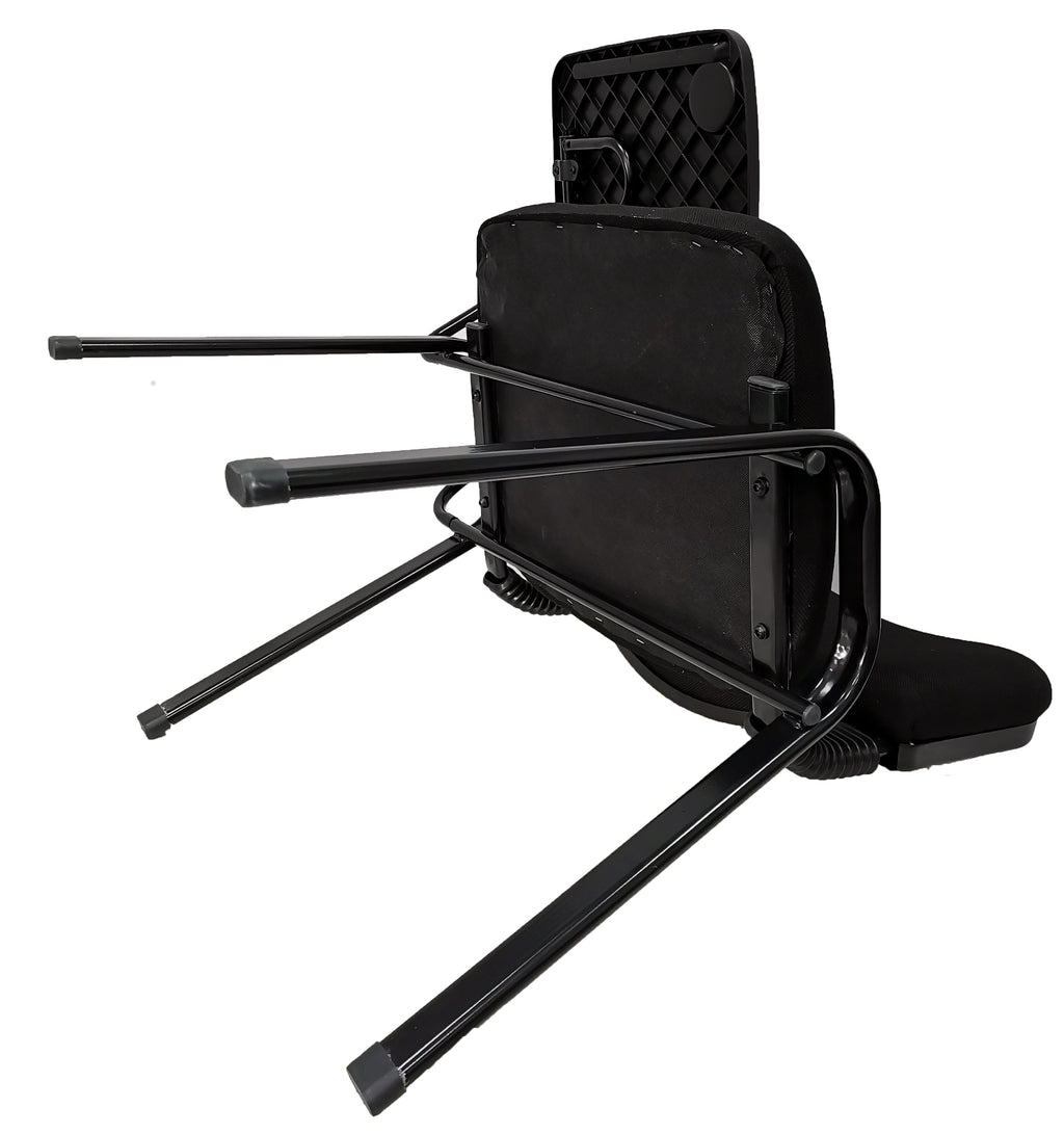 Lecture Chair with Table Top for Classroom Lecture Training Conference (Set of 6-Black)