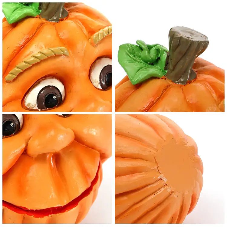 Ghoulishly Glamorous Pumpkin Resin Art
