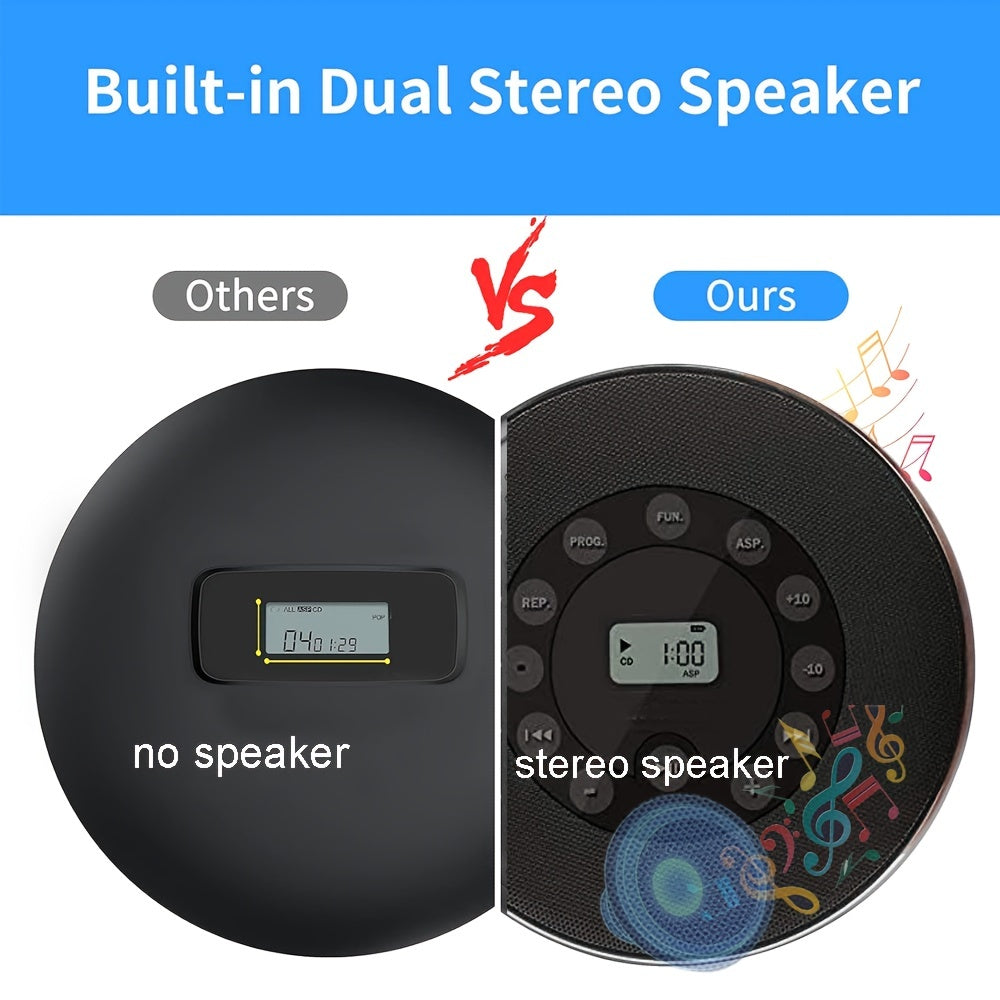 CD Player with Dual Stereo Speakers