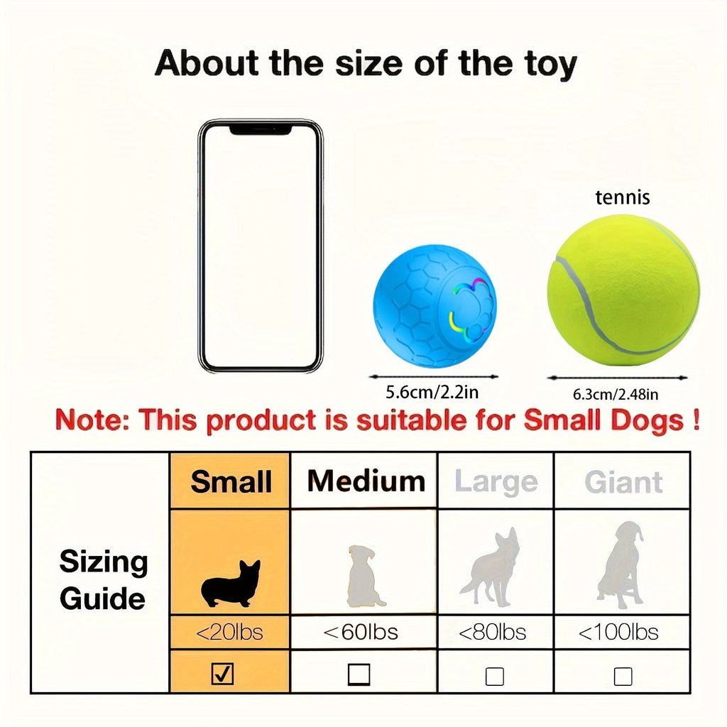 Interactive Dog Toy Ball - Grey Striped