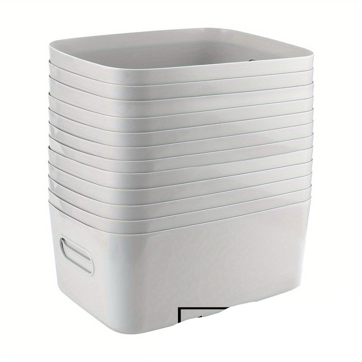 10Pcs Set Plastic Storage Baskets With Handles