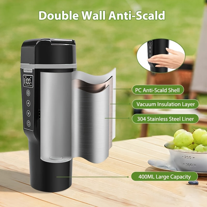 Portable Electric Car Stainless Steel Kettle