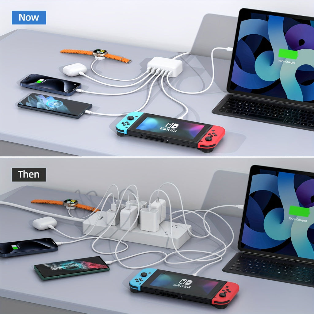 6-Port Usb-C Fast Charger