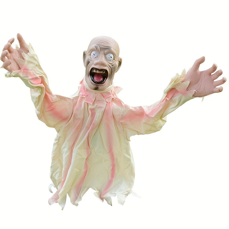 Halloween Zombie Lawn Stakes Motion Sound Prop