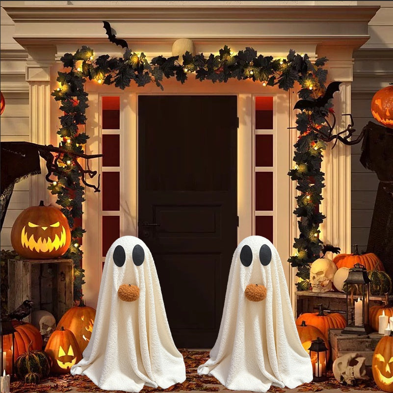 Halloween Pumpkin Ghost Decoration Set (2pcs)