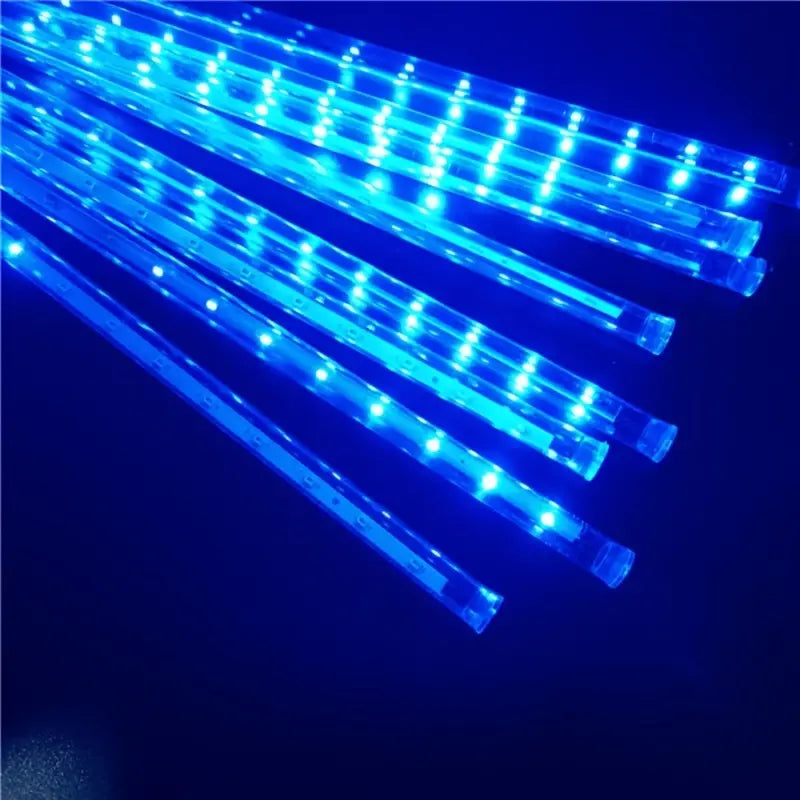 Starry Shower: Solar LED Christmas Meteor Lights