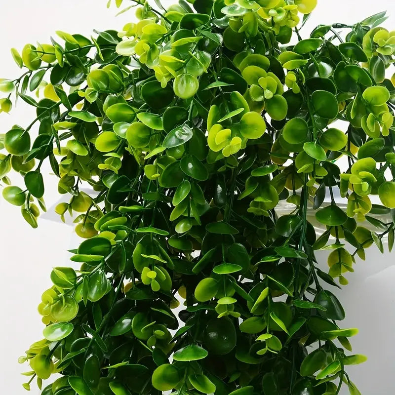 Set of 2 Premium UV Resistant Eucalyptus Leaf Arrangements - Lifelike Artificial Flowers