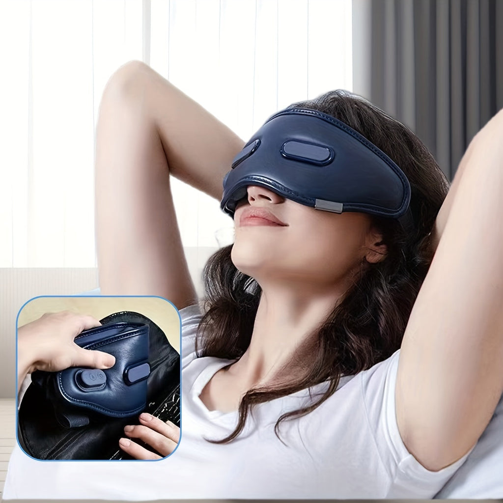 12-Point Eye Massager With Hot Compress & Visual Window(Blue)