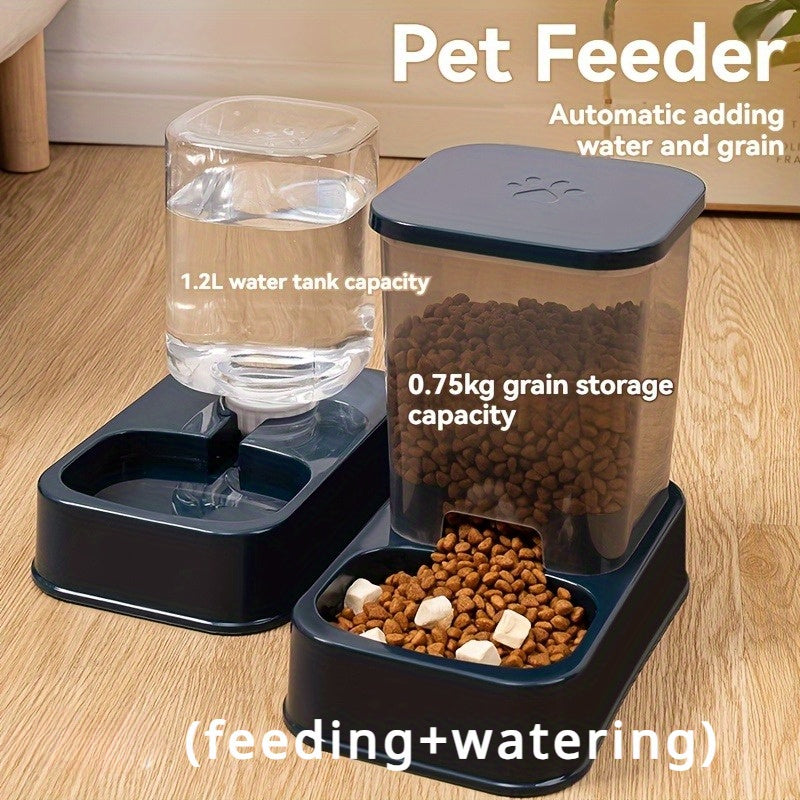 Water Dispensers Set For Cats & Dogs Automatic Pet Feeders