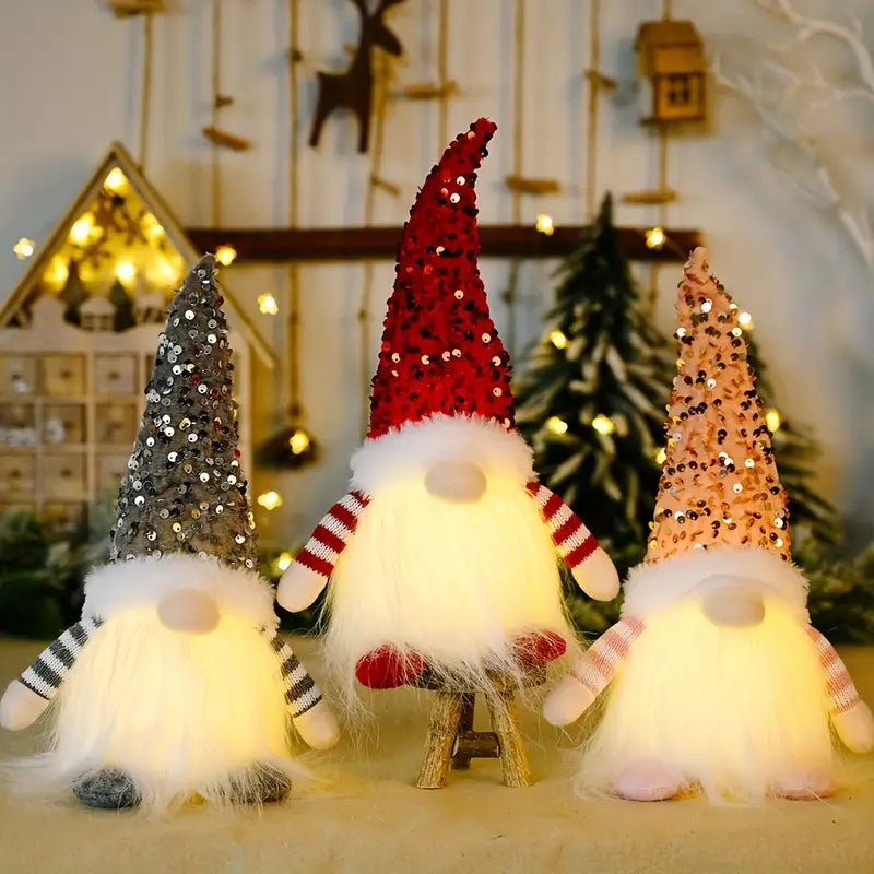 Twinkling Trio: Rudolph Sequin Delight for Christmas