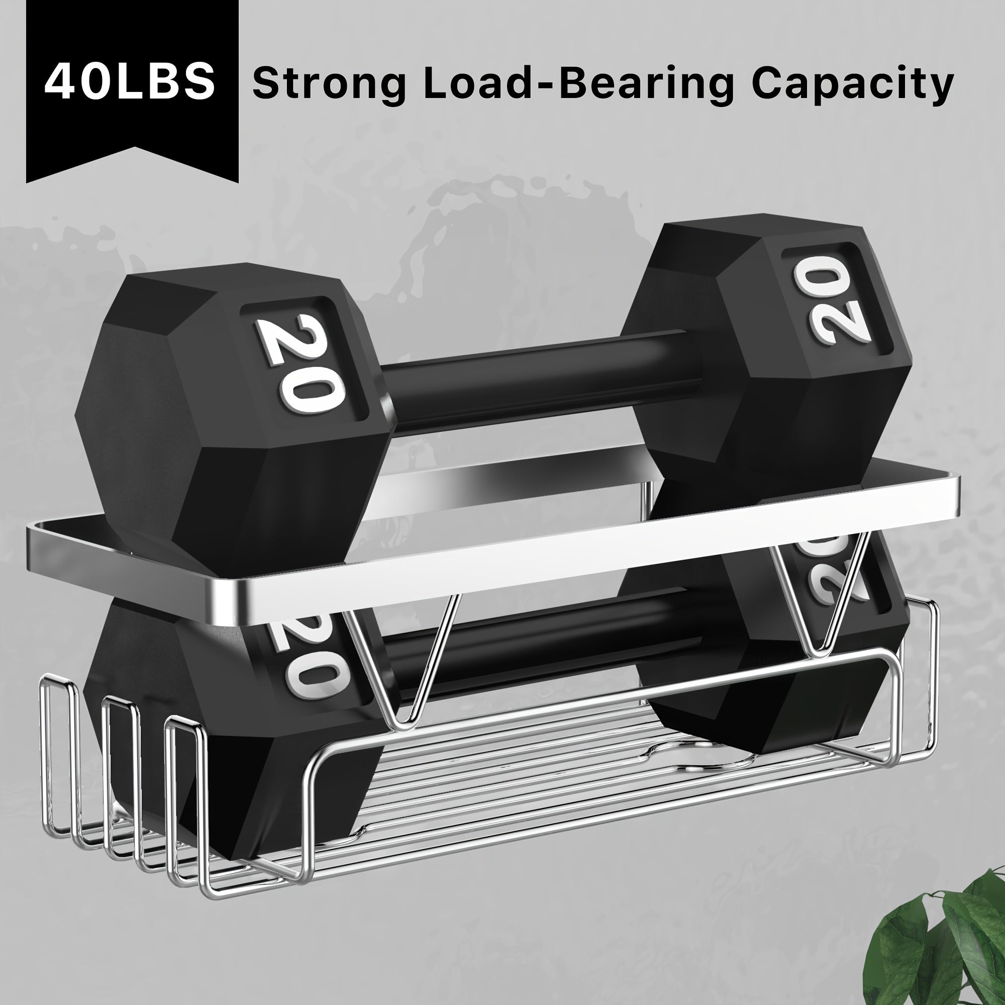 Door Shower Organizer Stainless Hanging Rack