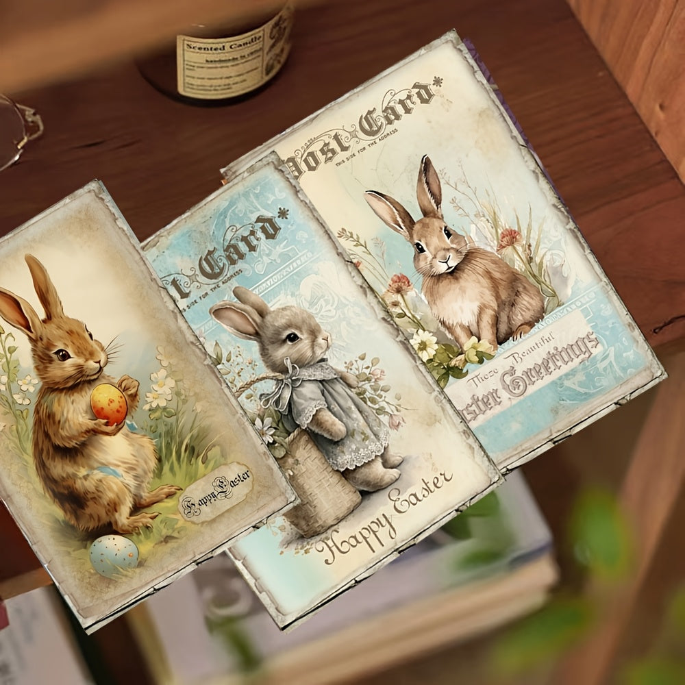 52pcs Easter Postcard Set with Stickers for Crafts