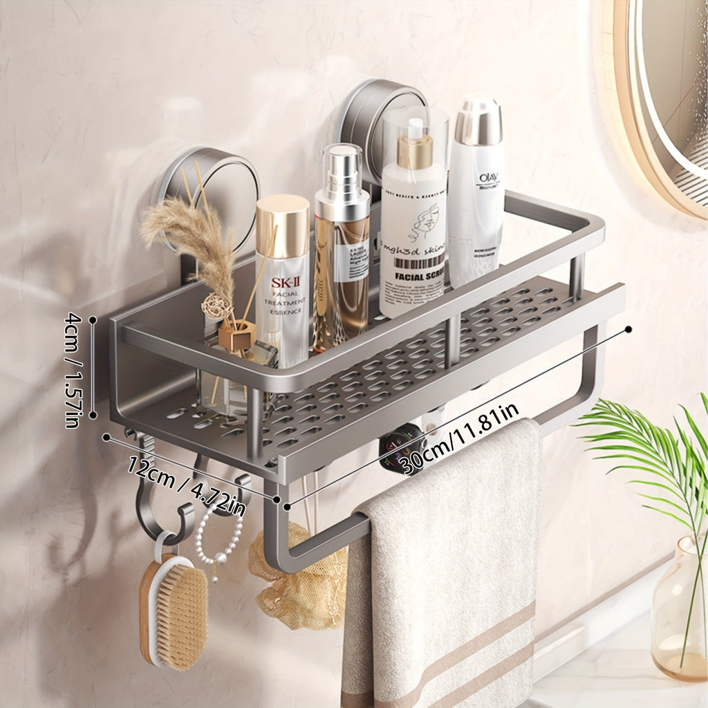 Rustproof Wall Mount Shower Caddy With Suction Cups