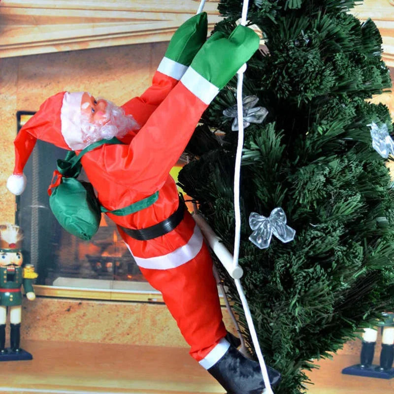 Climbing Santa Claus Christmas Tree Ornament