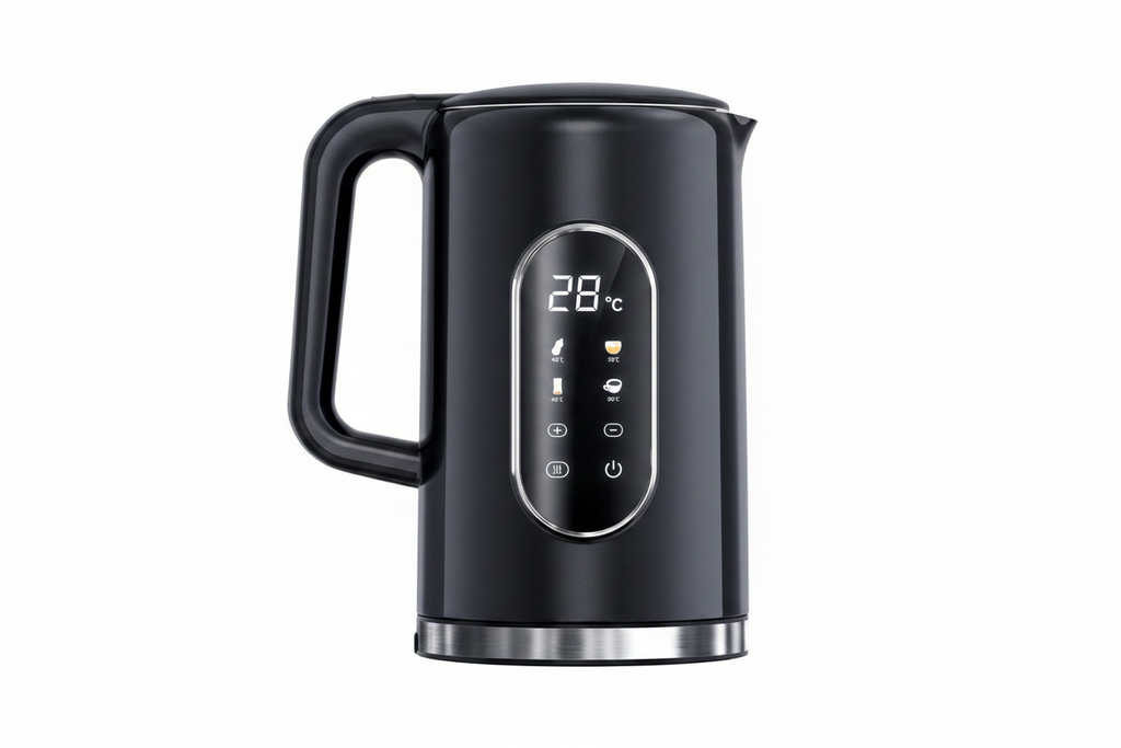 1.7L Smart Electric Kettle – 2200W Stainless Steel with Temp Control & Display