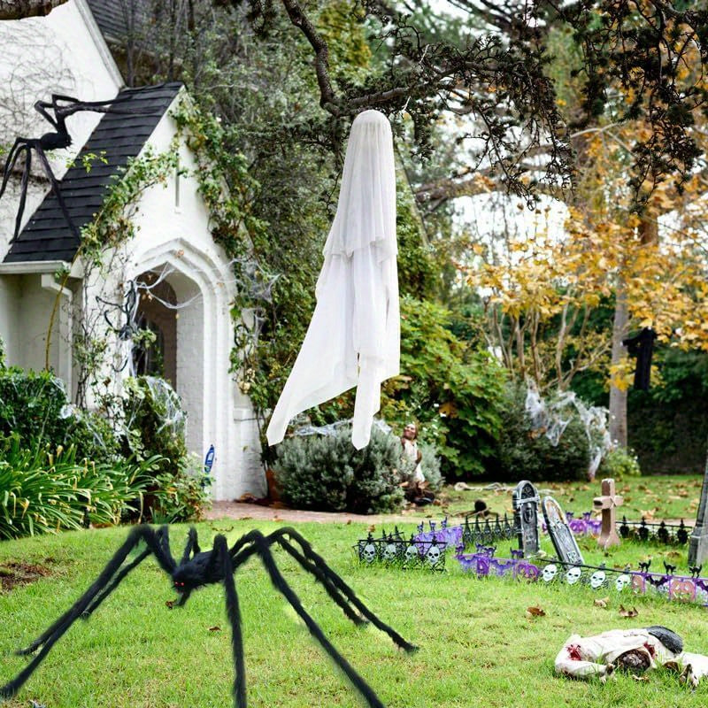 Giant Spider Halloween Decoration with Bendable Legs