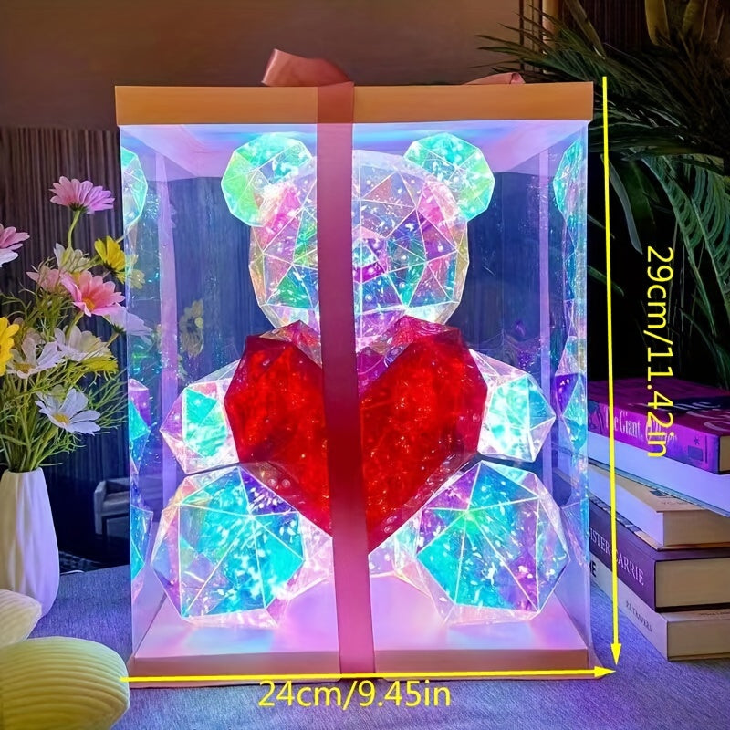 Led Bear Figurine Usb & Battery Powered