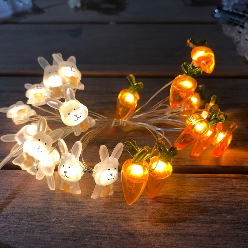 Led Copper Wire Rabbit Carrot Light String