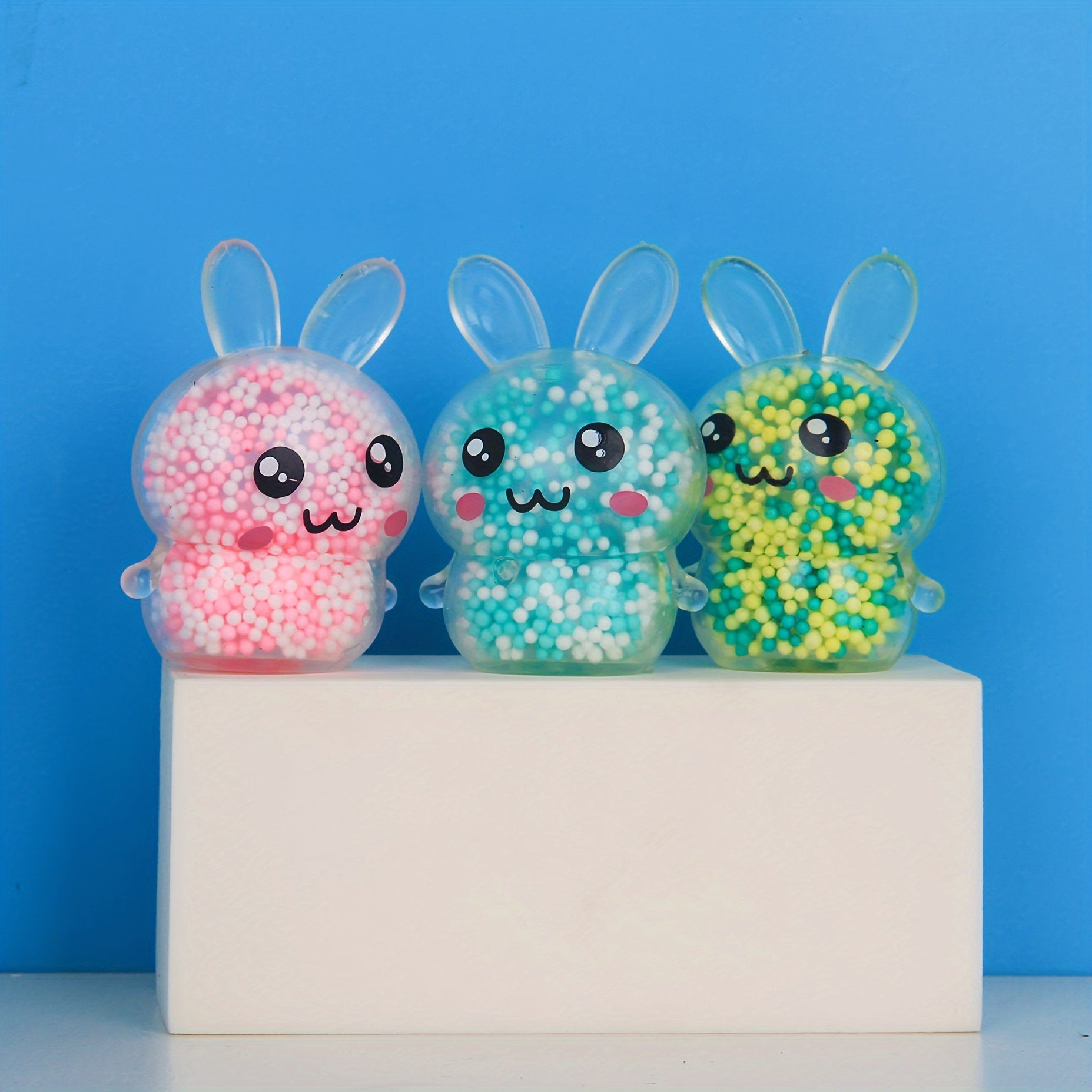 6Pcs Squishy Bunny Stress Balls For Kids & Adults