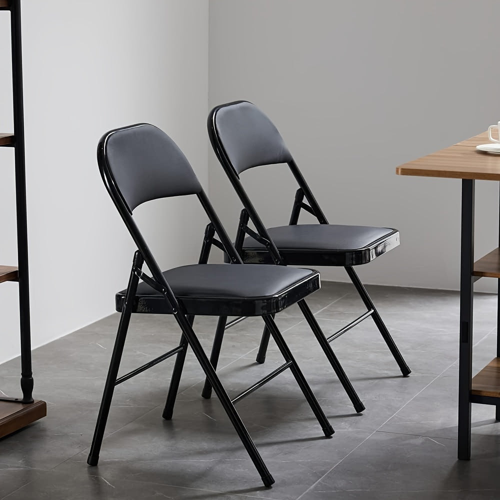 Folding Chair with Cushion Backrest