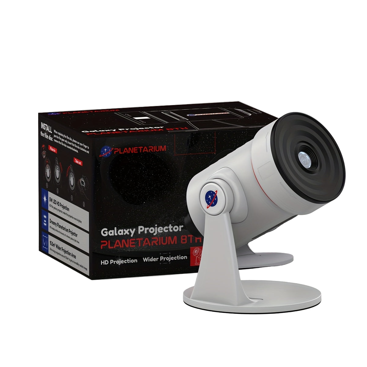 Planetarium Projector 8th Gen Rotating Galaxy Light