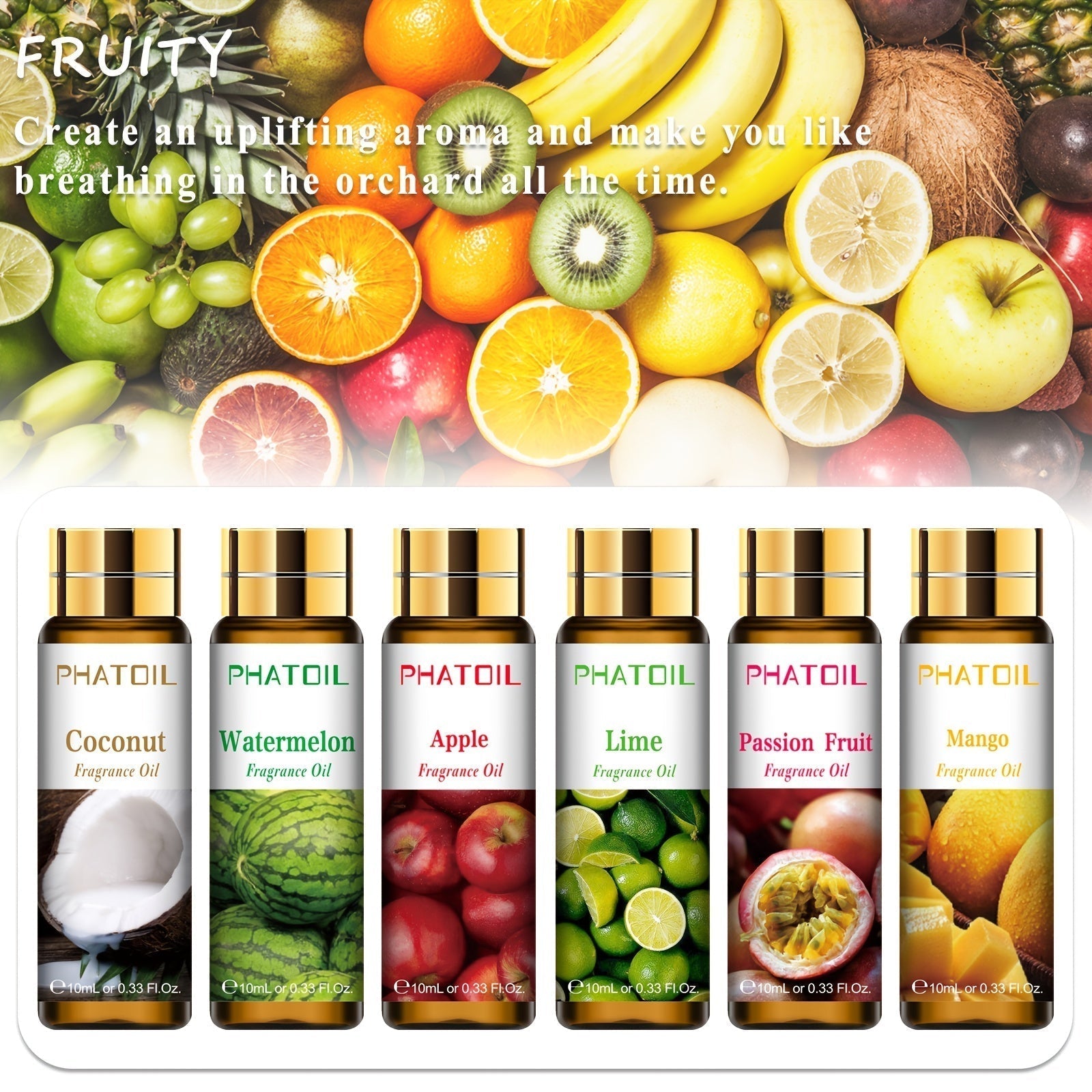 9Pcs Fragrance Oil Set For Diffusers & Soap Making