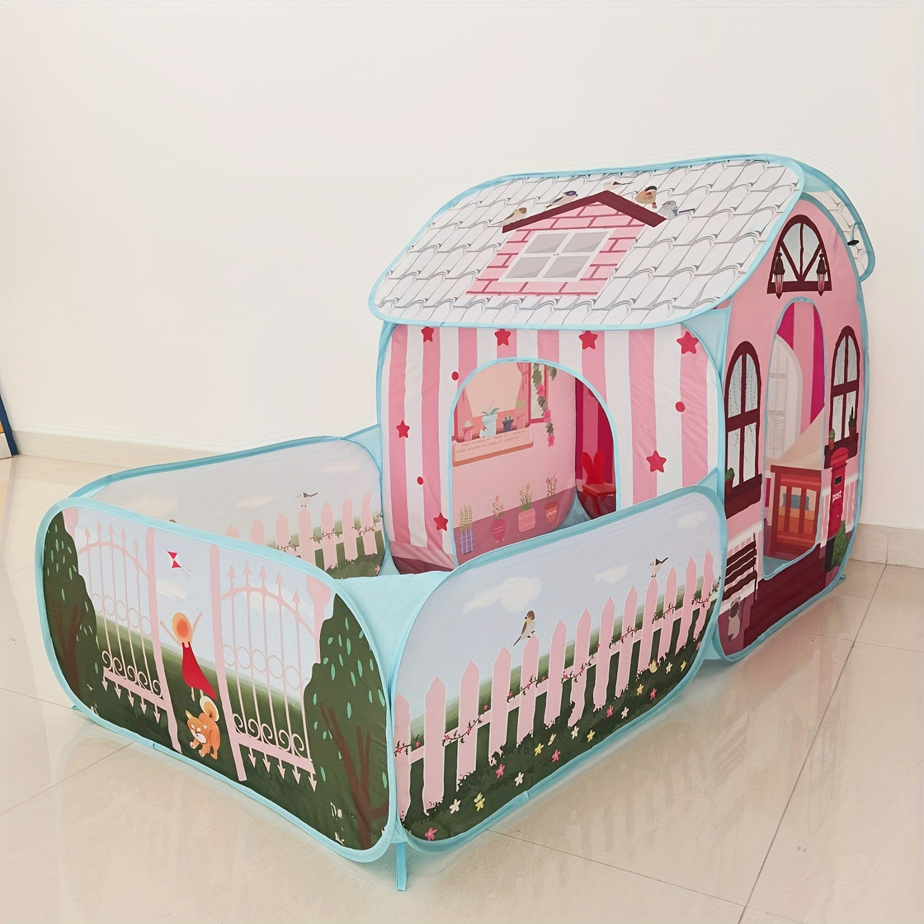 Pop-Up Kids Playhouse Indoor Outdoor Tent