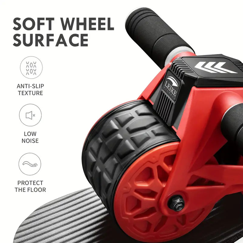 Automatic Rebound Abdominal Roller with Kneeling Pads