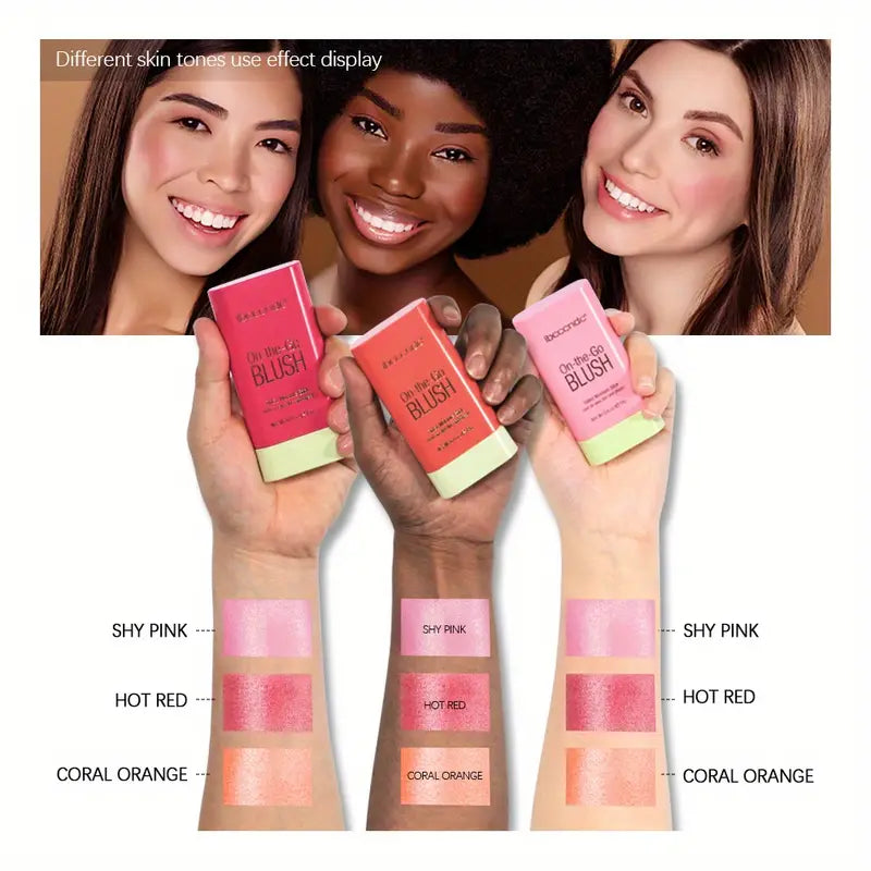 Hydrating Lip and Cheek Cream Stick - Your Natural Blush and Highlight Duo