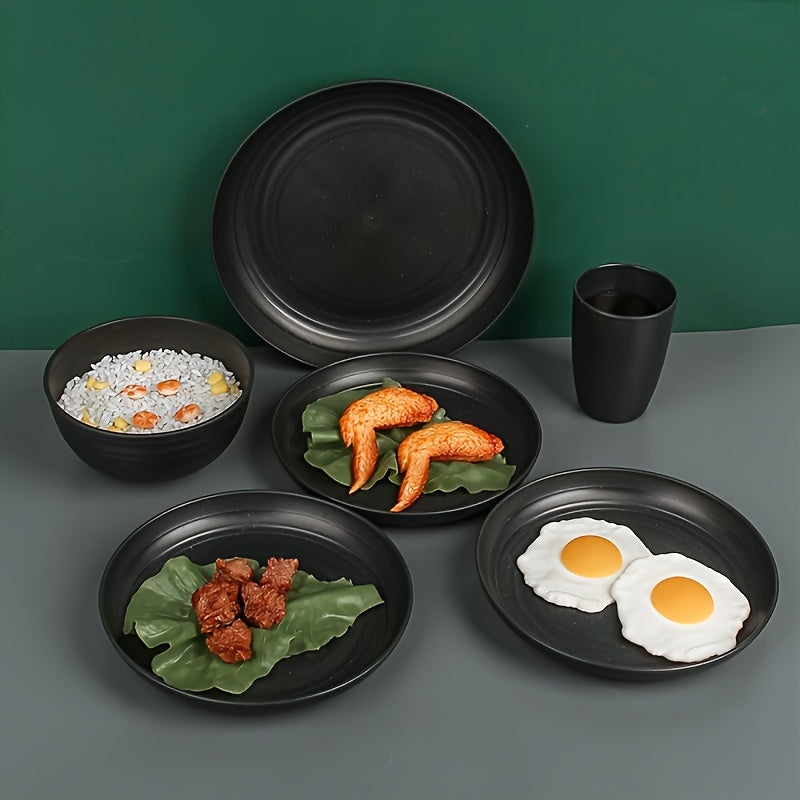 Unbreakable Tableware Set for Home & Camping (16pcs)