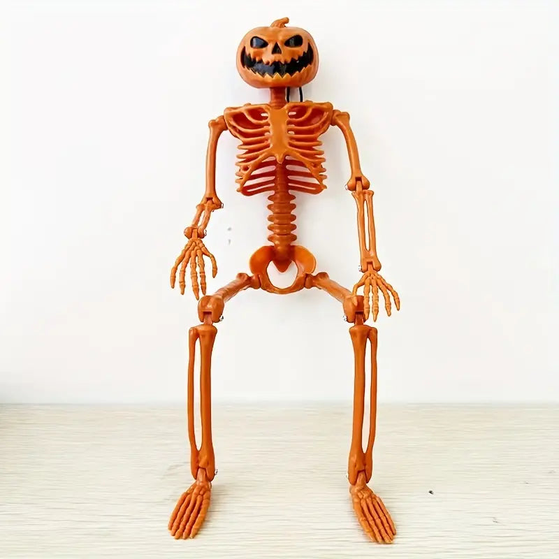 Harvest of the Macabre: Pumpkin Skull Display Stand
