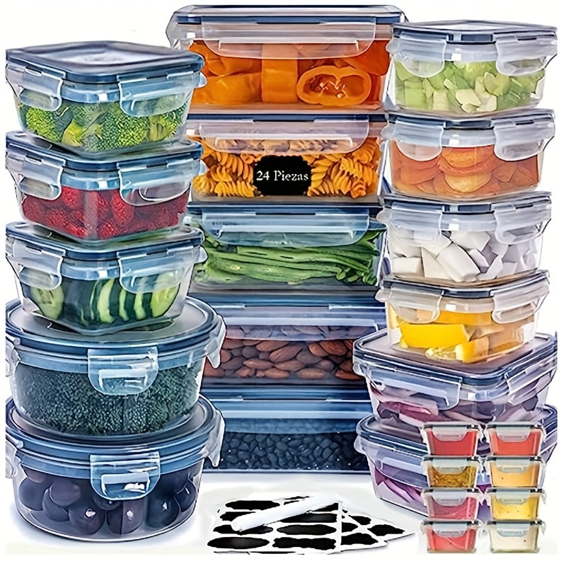 Plastic Salad Serving Containers Set (24-Piece)